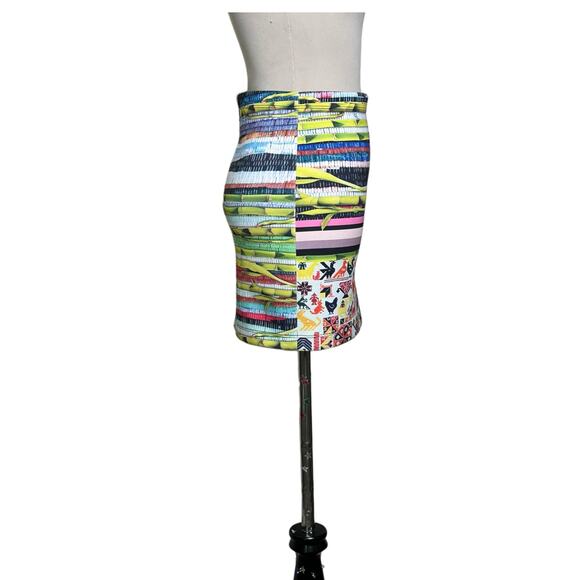 CLOVER CANYON Surf Shack neoprene mini pencil skirt size XS - Picture 14 of 15